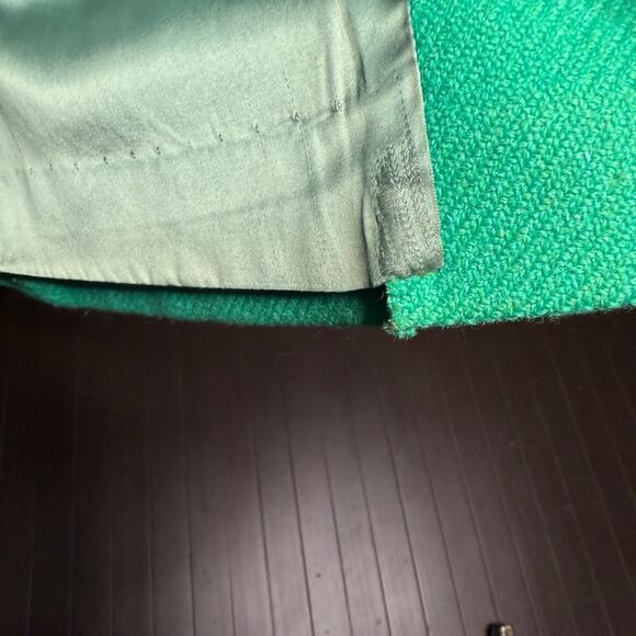 Vintage 1950s Joseph Magnin Emerald Green Wool Coat Mod Swing Style Mid Century - Picture 13 of 16